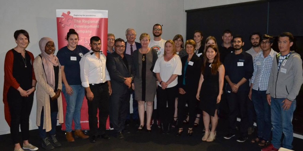 Hussam Saraf with fellow participants at the launch of the 2017 Community Leadership Program.
