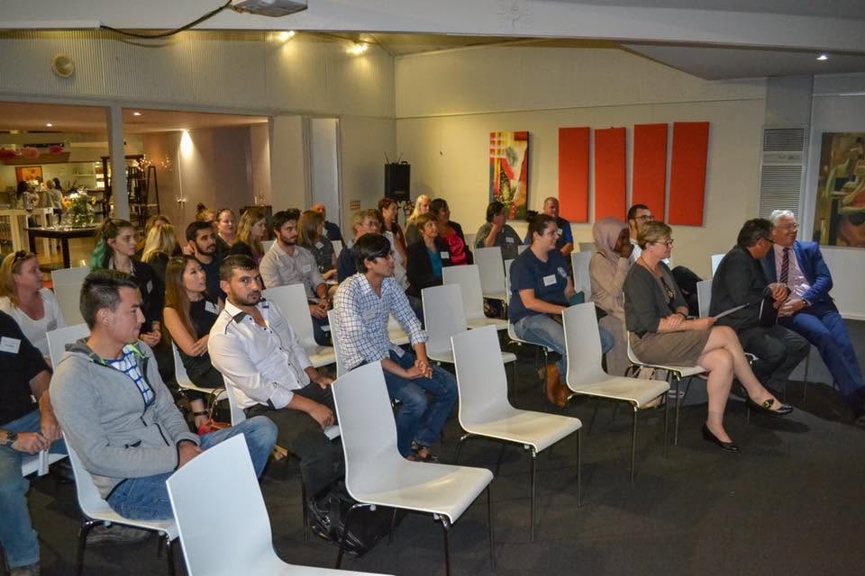 Hussam Saraf among seated participants and guests at the launch of the 2017 Community Leadership Program.