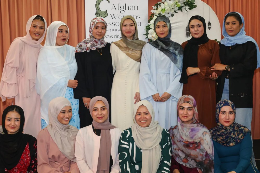 Group photograph of women at the Goulburn Valley Afghan Women’s Association Shepparton community Iftar in March 2026.