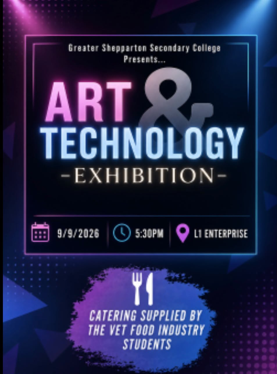Poster for the GSSC Art and Technology Exhibition on 9 September 2026.