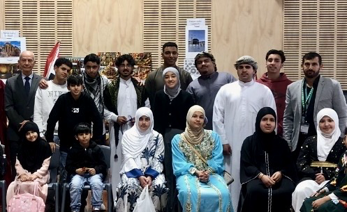 Hammood, Hussam Saraf and fellow participants at the 2025 Victorian School of Languages Shepparton Culture and Language Expo.