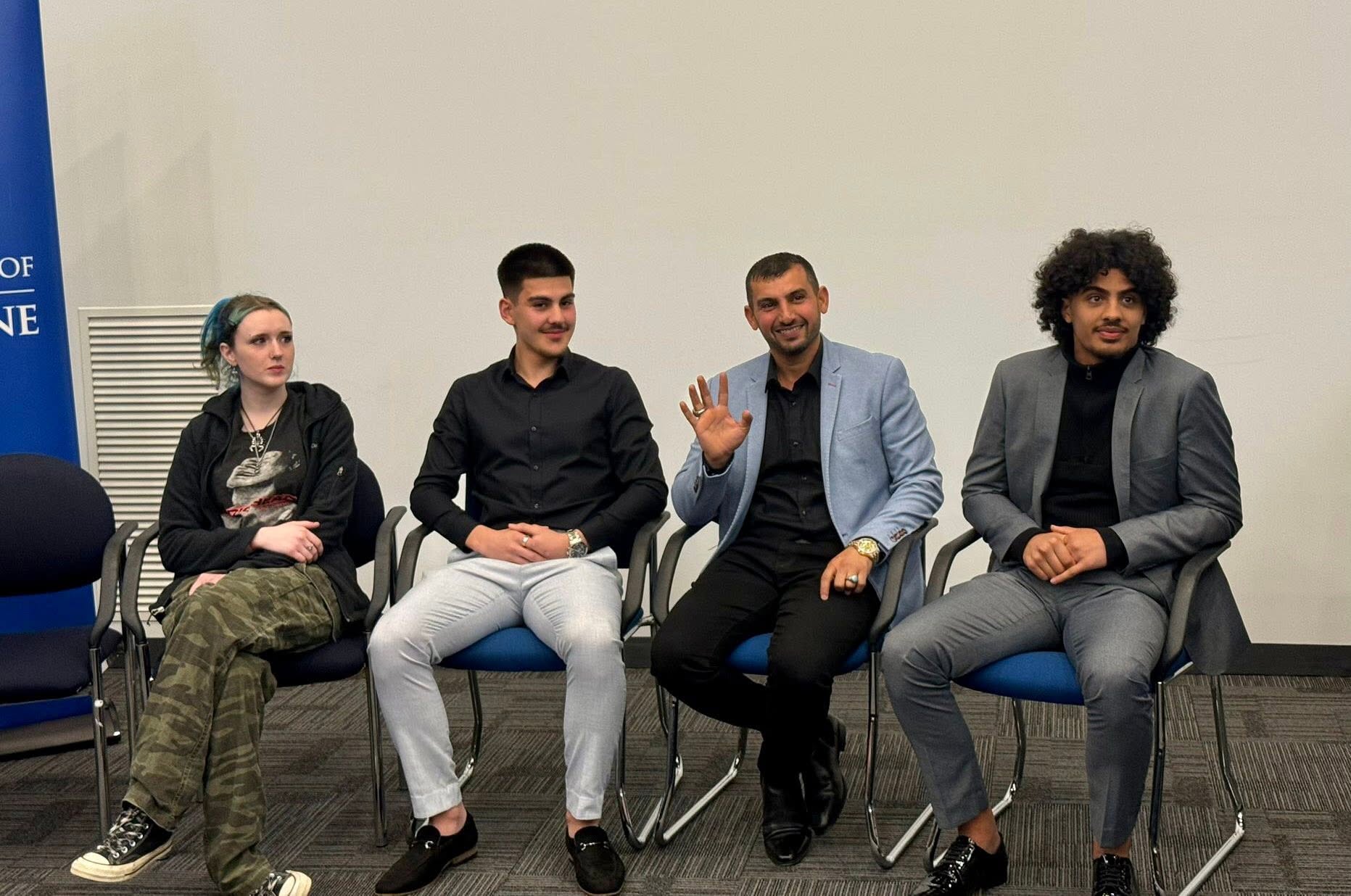 Related photograph: the panel at a screening of The Way to Freedom. Open the screening announcement on Facebook.